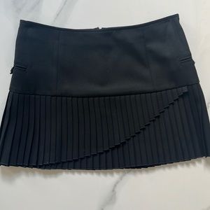 AJ Armani Jeans black pleated skirt